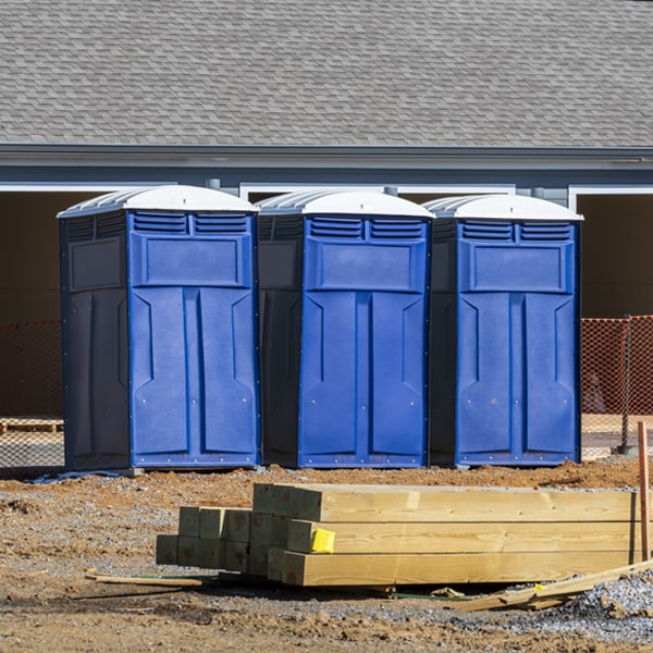 what is the maximum capacity for a single portable restroom in Westfield VT